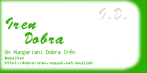 iren dobra business card