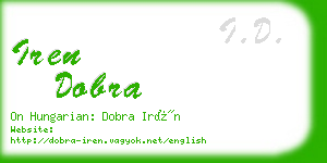 iren dobra business card